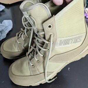 ViktVIKTOS Men's Tactical Range Reinforced Johnny Combat Vented Coyote Boot